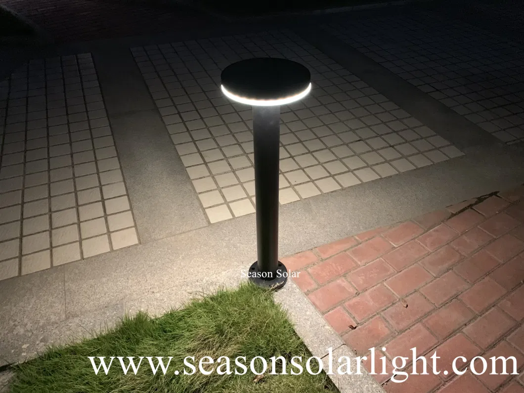 High Power Solar Charge Controller CE Outdoor Bollard Solar LED Garden Light with 5W Solar Panel &amp; LED Light