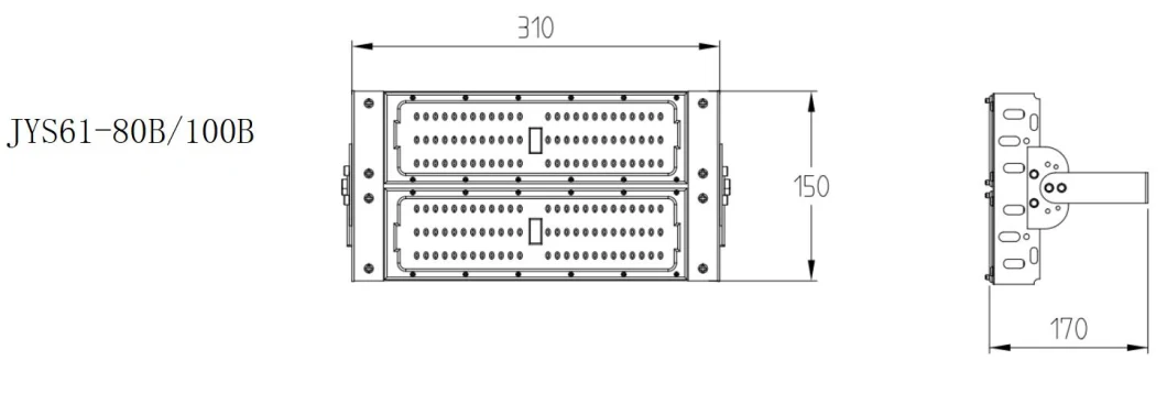 50W, 80W, 100W, 150W LED Flood Light Sports Stadiums Lighting