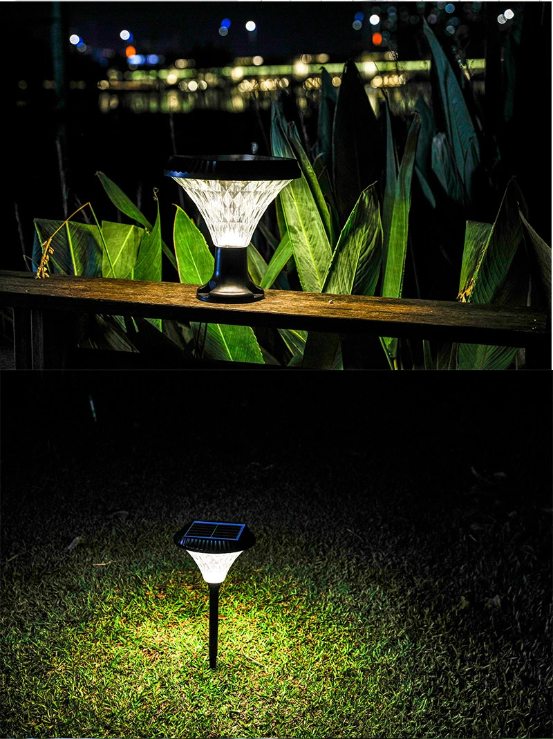 Ground Plug-in /Wall Mounted/Solar Pillar Lamp Solar Powered Light IP65 Outdoor Waterproof LED Garden Light Lawn Lamp for Landscape