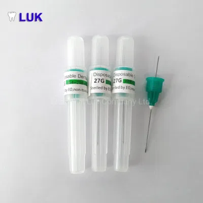 Factory Supply 27g 30g Medical Disposable Anaesthesia Dental Needles