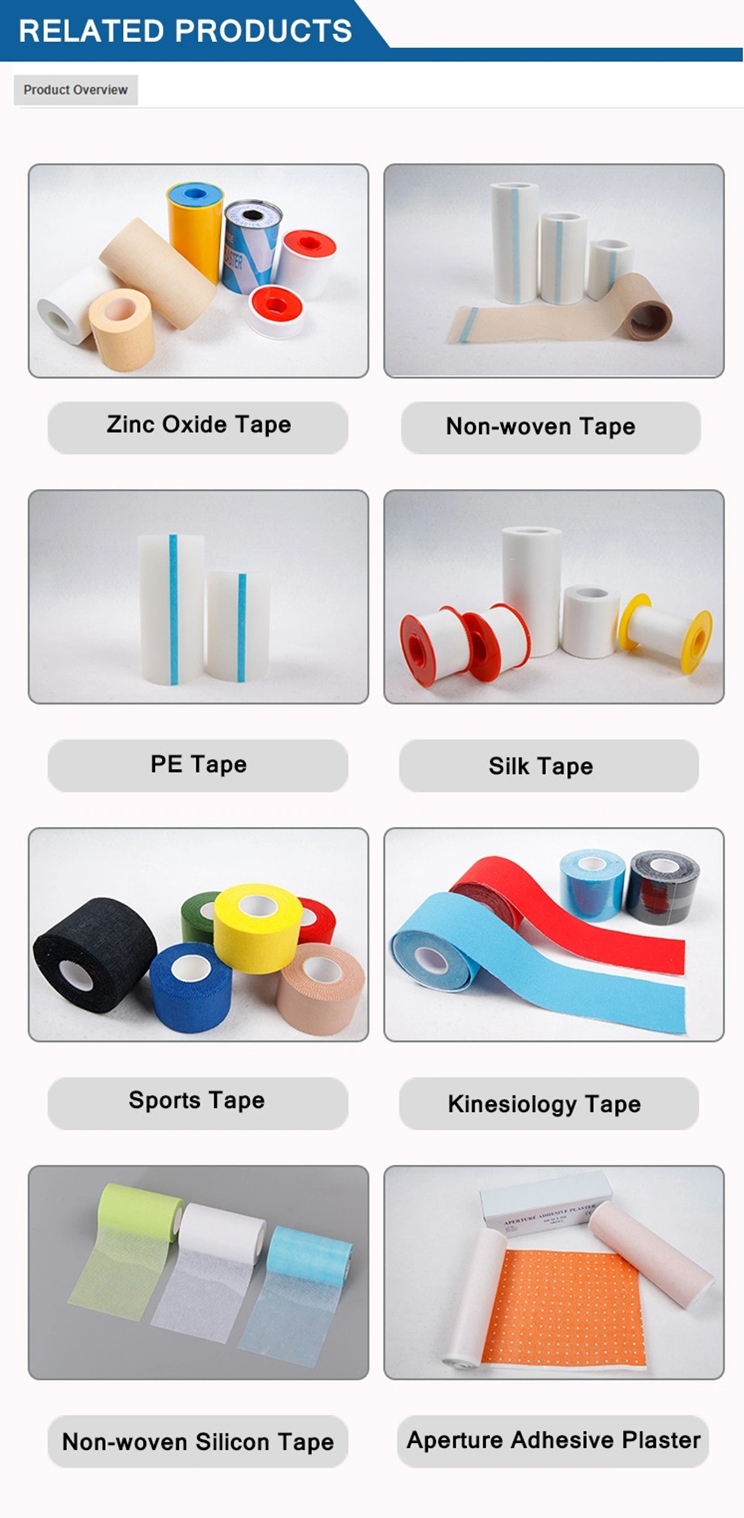 Hot Sales Cotton Colorful Medical Waterproof Sport Tape