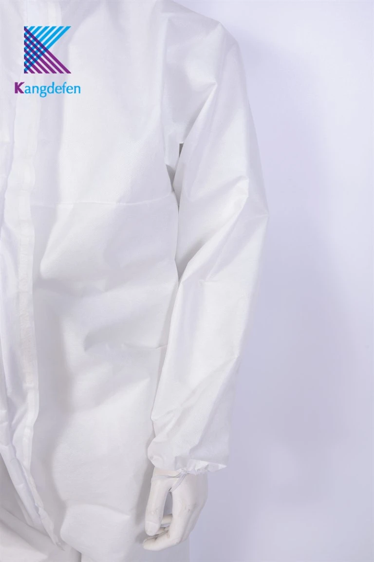 Disposable Long Sleeve Laboratory Coat Medical Surgical Isolation Gown