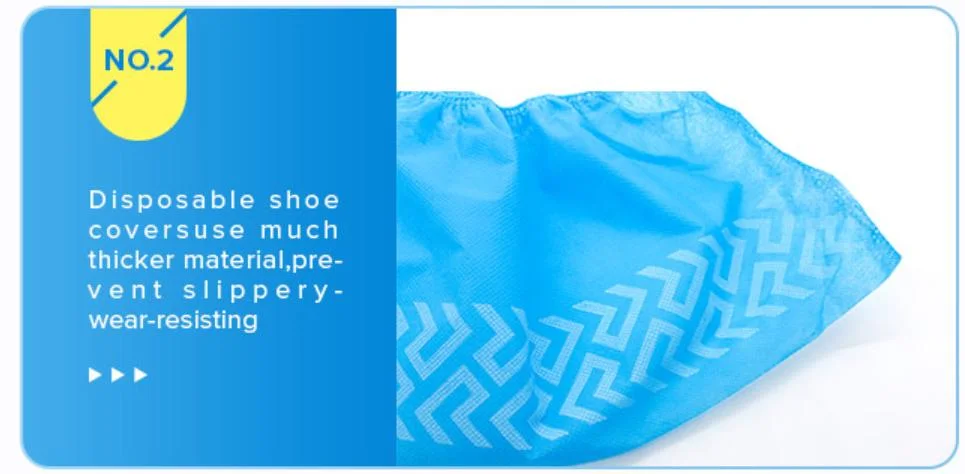 Wholesale Manufacturer Shoe Covers Disposable Non-Woven Non-Slip Boot Covers Non-Woven Shoe Covers