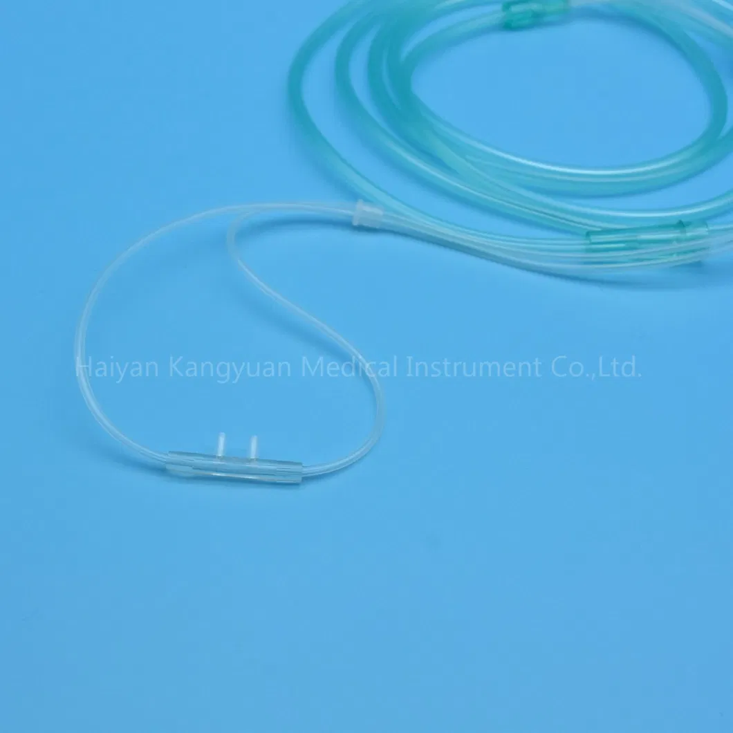 Disposable Oxygen Nasal Cannula PVC Transparent Tube Medical Supply Medical Material Soft Tip Oxygen Therapy Device Oxygen Cannula China