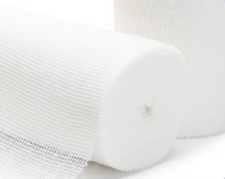 Medical Disposable Absorbent Cotton Gauze Roll CE ISO