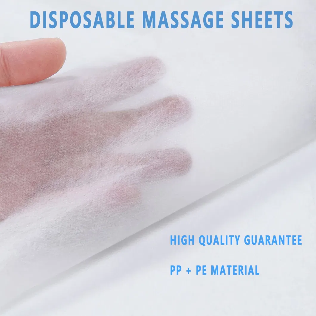 Disposable Bed Sheets Non-Woven SPA Fabric Sheets Black Waterproof Oil Proof Bed Cover Massage Table Sheets for Travel SPA Tattoo Hotel Salon