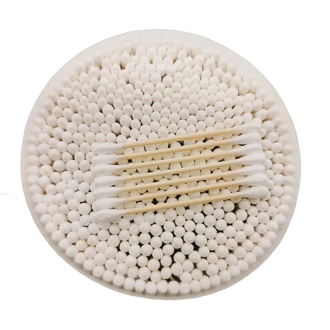 Bamboo Cotton Swabs Biodegradable Wooden Cotton Buds