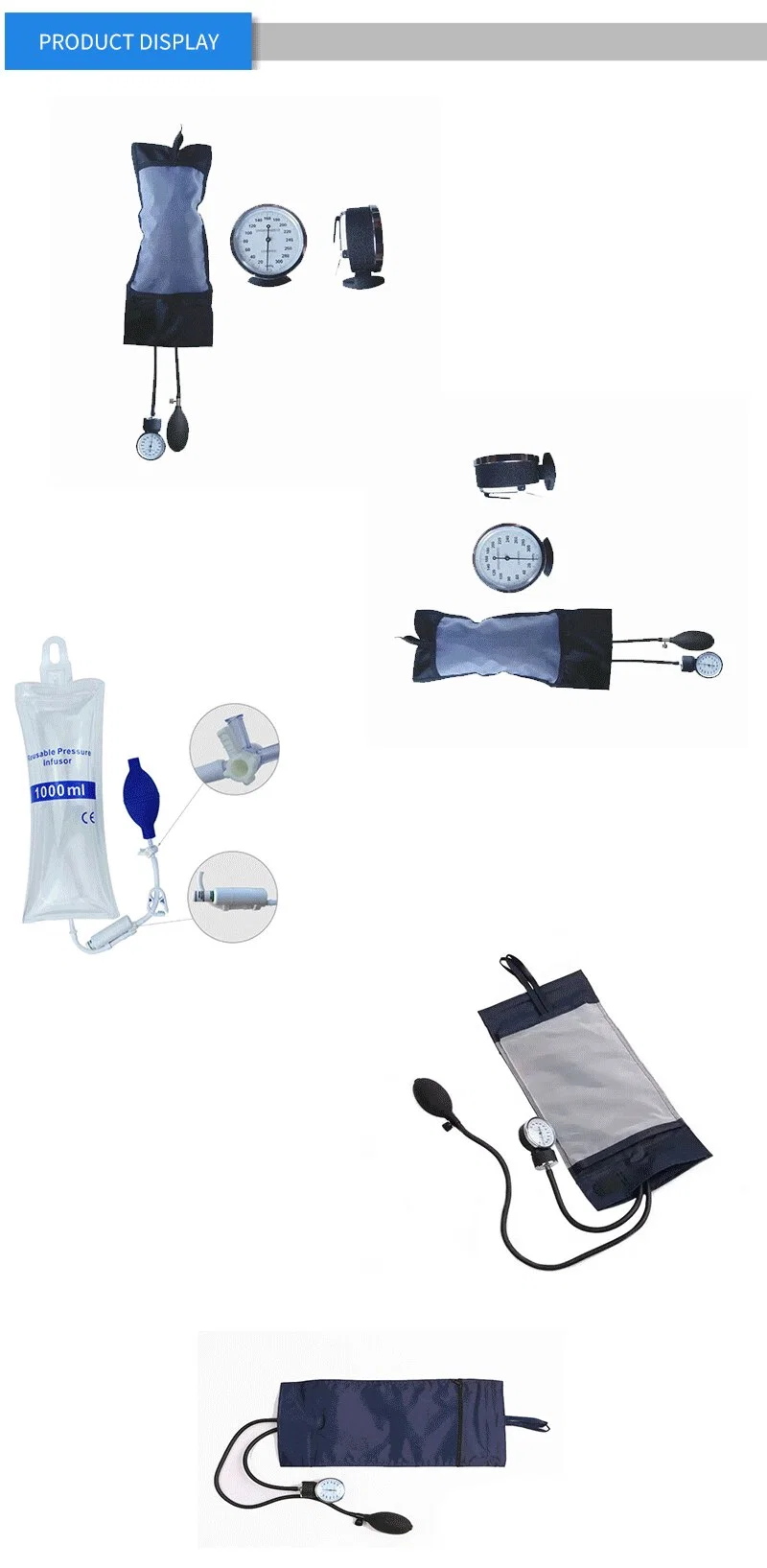 Medical Disposable Pressure Bag for Infusion and Transfusion Blood