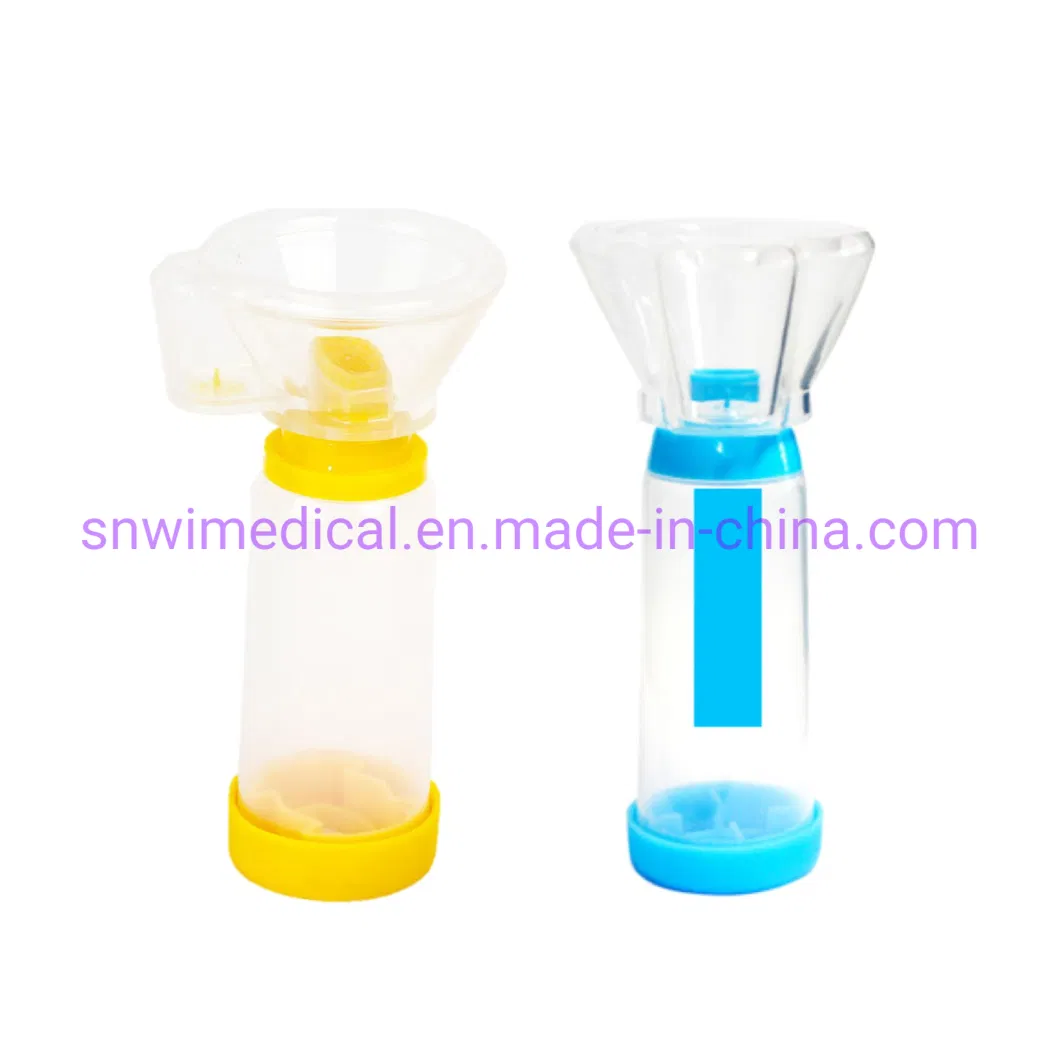 High Quality Cheap Medical Supplies Adult/Pediatric Asthma Inhaler Aerochamber with Silicone/PVC Nebulizer Mask