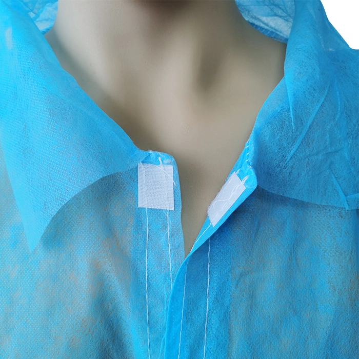 Custom Disposable Protective Nonwoven Lab Coat PP SMS Isolation Gown for Hospital Uniform Type Lab Coat