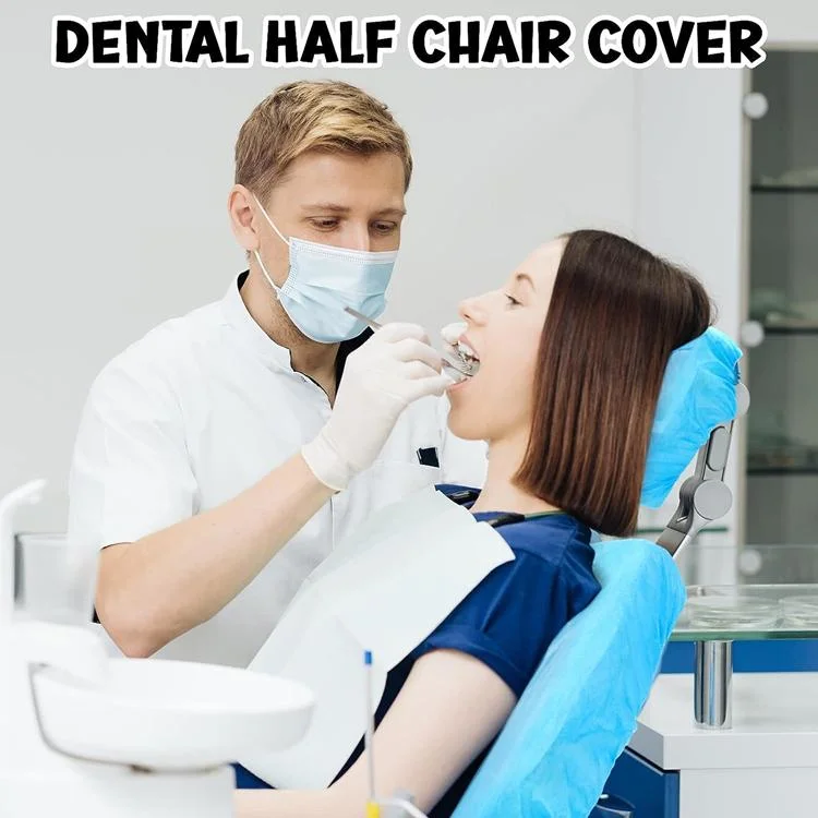 SJ Dental Half Chair Covers High Quality Disposable Non woven Waterproof Cover Sleeve for Dental Chair Back and Headrest