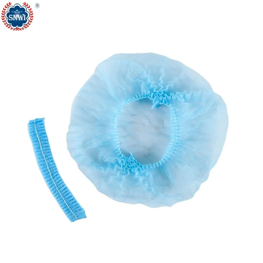 High Quality Disposable PP Non Woven Strip Bouffant Head Cover Hair Clip Cap