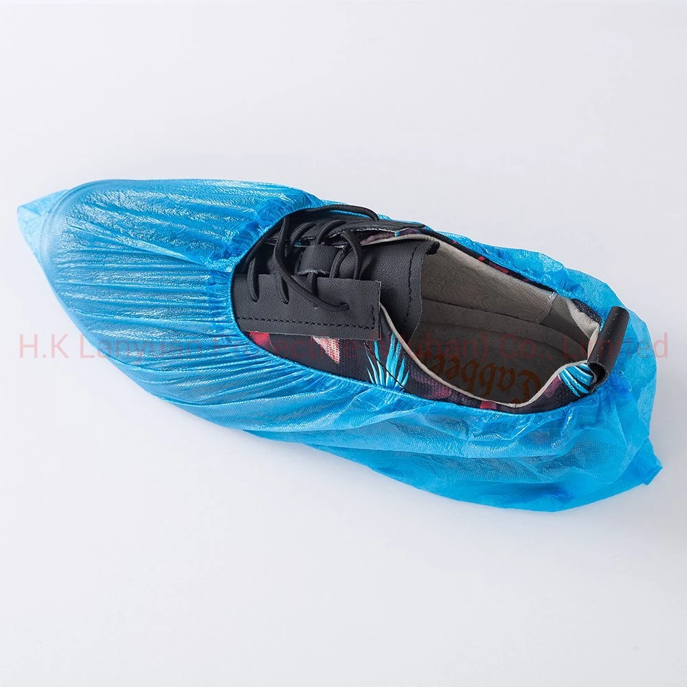 Medical Disposable CPE Shoecover Cleanroom PE Anti Slip Plastic Waterproof Shoe Cover