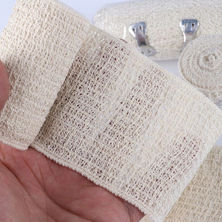 Medical Supply Cotton Crepe Bandage Elastic Cohesive Crepe Bandage