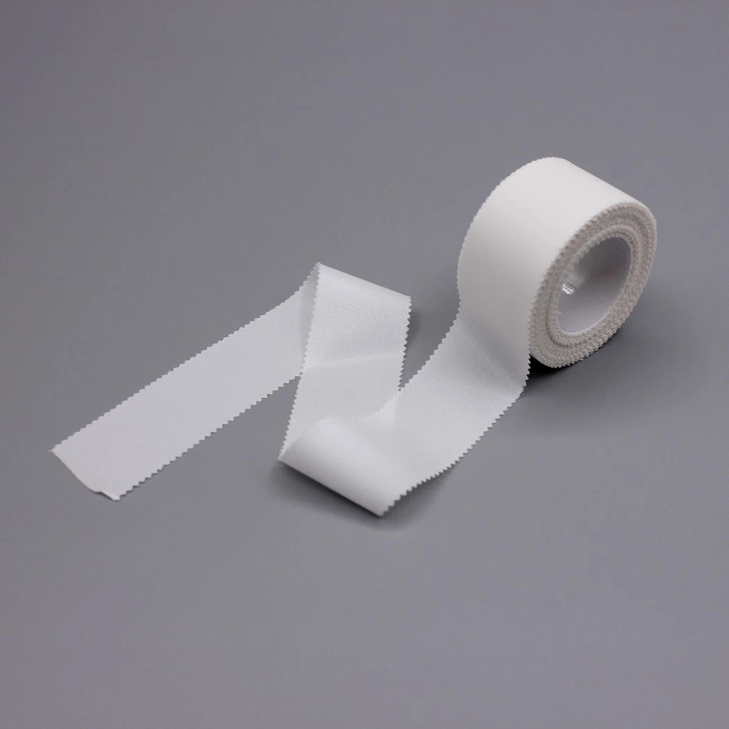 Medical Easy Tear Breathable Hypoallergenic Latex-Free White/Skin Color Cloth Silk Adhesive Tape