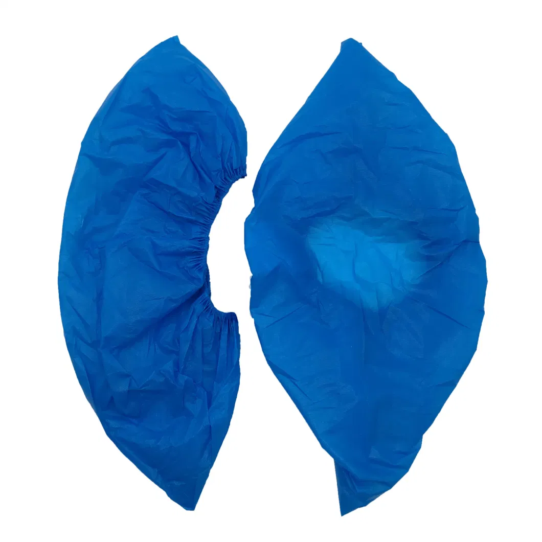 Disposable Shoe Covers Nonwoven PP Antiskid Boot Covers Waterproof Dustproof Durable Elastic Nonskid Foot Cover