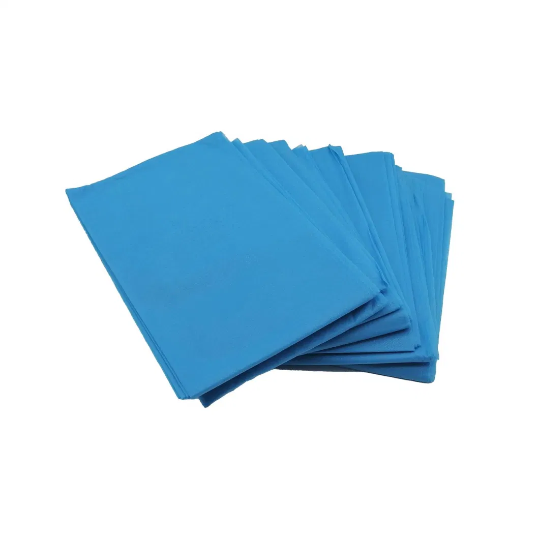 Disposable Nonwoven PP SMS Bed Cover Sheet Hospital Bed Sheets for Stretchers for SPA/Salon