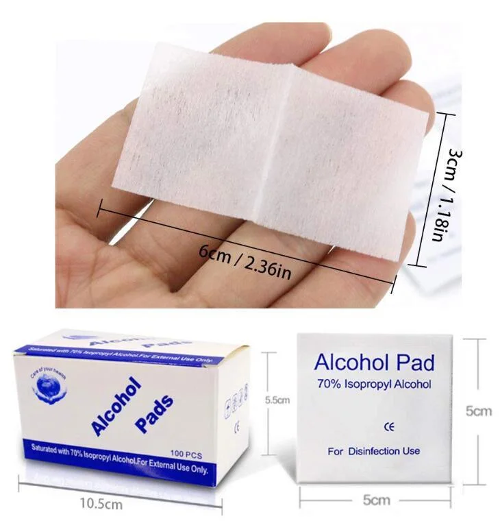 Disposable Nonwoven Alcohol Swabs Alcohol Pads with FDA CE ISO