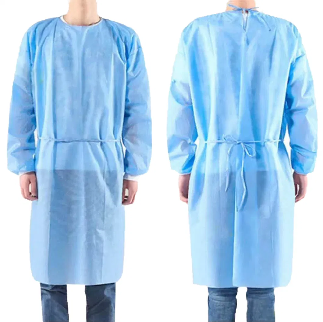 Nonwoven Disposable Apron, Medical Apron, Waterproof Apron with Long Sleeve