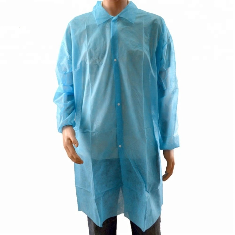 Disposable Hygiene Gown PP SMS Non Woven Lab Coat