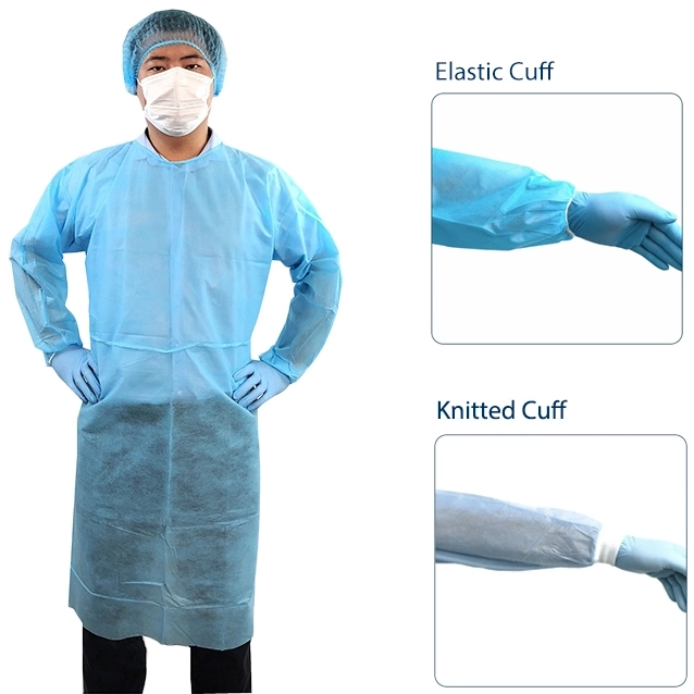 Nonwoven Disposable Apron, Medical Apron, Waterproof Apron with Long Sleeve