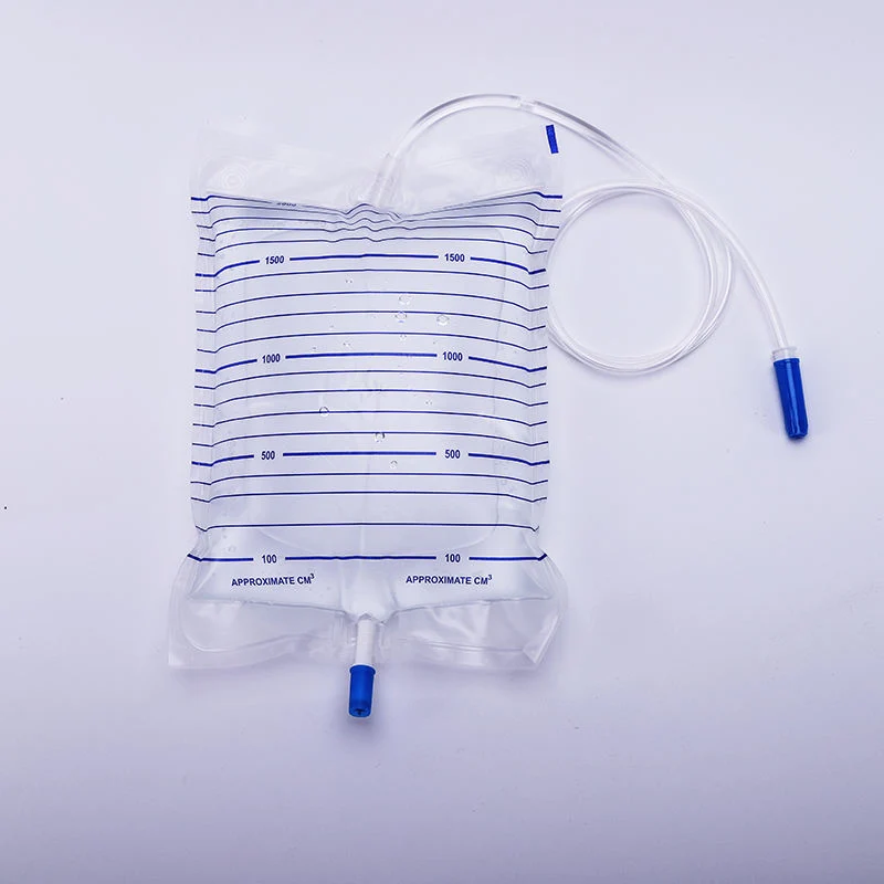 Cheap Disposable Medical Consumables Push-Pull Valve Urine Bag