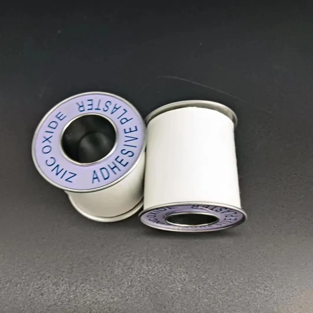 Waterproof Micropore Surgical Tape Supplies Zinc Oxide Adhesive Plaster with Steel Cover
