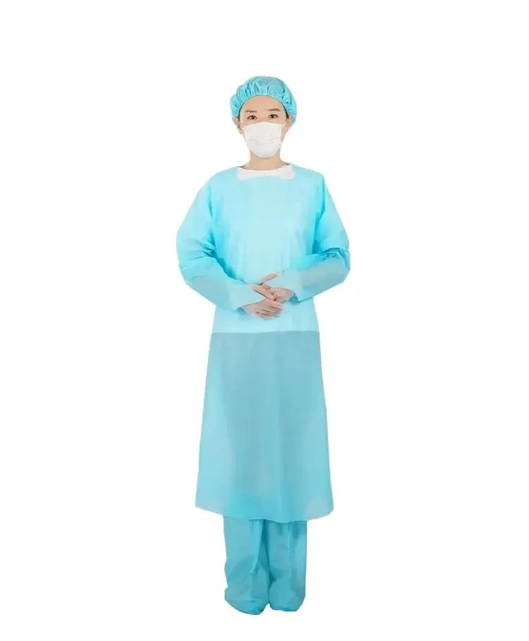CPE Isolation Gown Disposable Plastic Apron with Sleeves Medical Apron Workwear