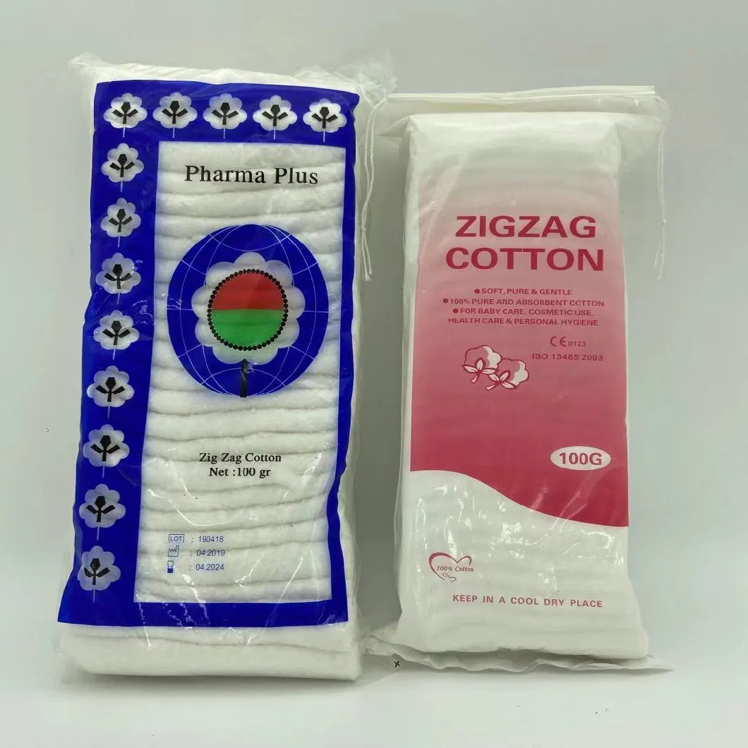 Medical Supply Absorbent Products Zig Zag Cotton with High Quality