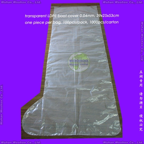 Protective Surgical/Medical/Waterproof/Clear Plastic/PE/Poly/HDPE/LDPE/CPE/Nonwoven Disposable PP Shoe Cover for Hospital/Lab/Food Processing Industry Service