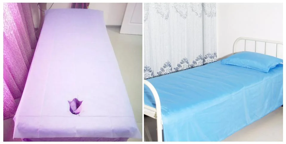 Wholesale Customized PP Non Woven Disposable Bed Sheets Waterproof Bed Cover for SPA Massage