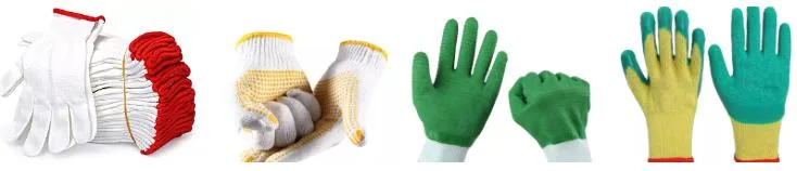 Wholesale Customized Safety/Labor/Work/Working Guantes PVC/Dotted/Dots Cheap Price Cotton Knitted Hand Gloves Industrial/Construction