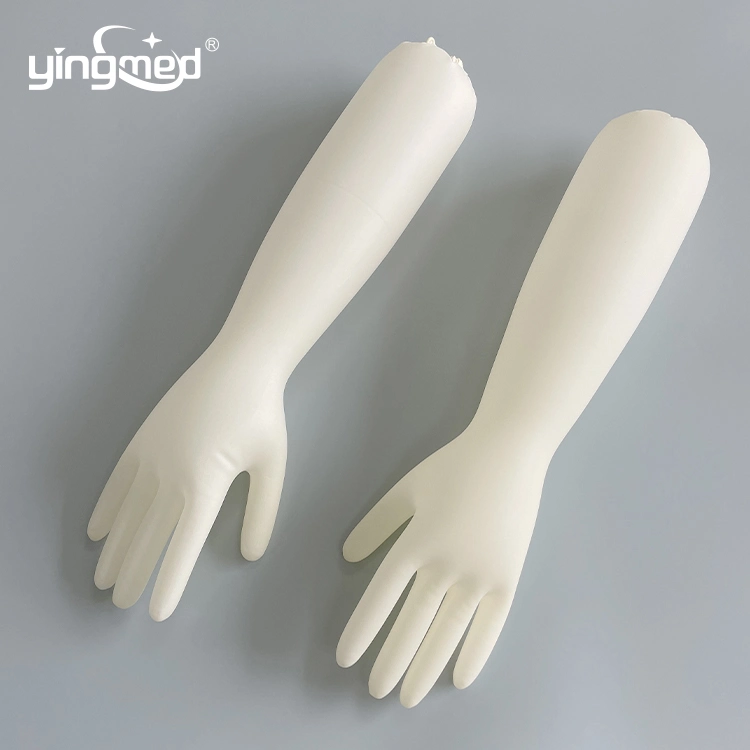 Disposable Long Sleeve Latex Gynecological Gloves