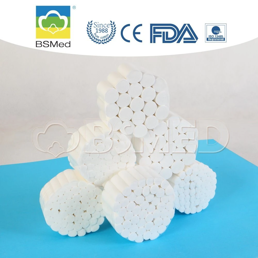 OEM Absorbent Medical Supply Disposable Products Dental Cotton Rolls