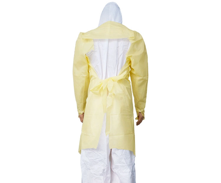 Medical Equipment AAMI Operation Theatre Gowns Non Woven Disposable Lab Isolation Gown