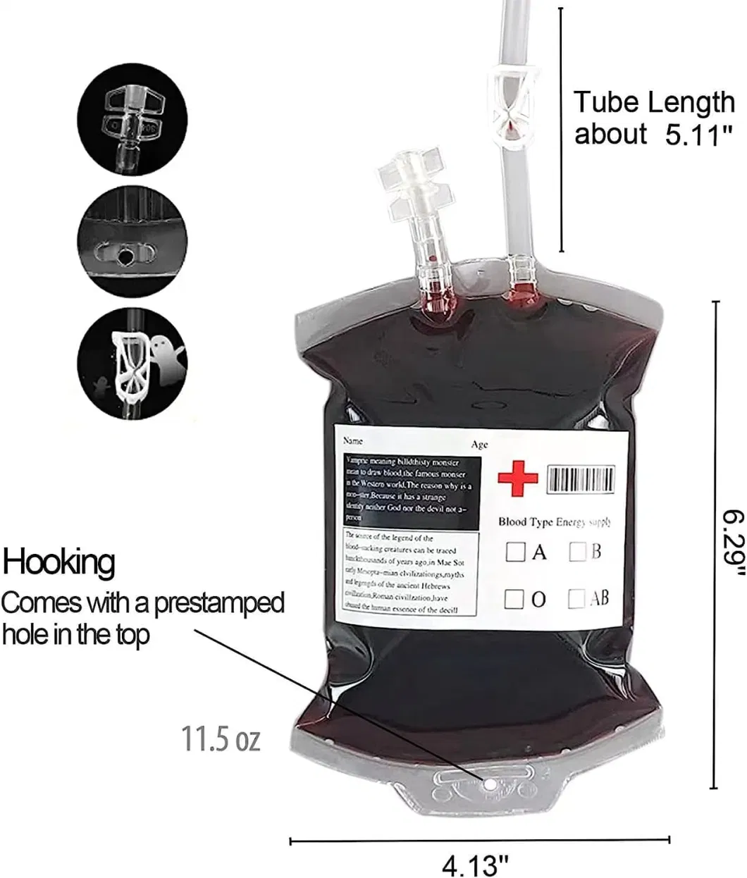 Disposable Double Blood Collection Transfusion Medical Instrument Blood Bag