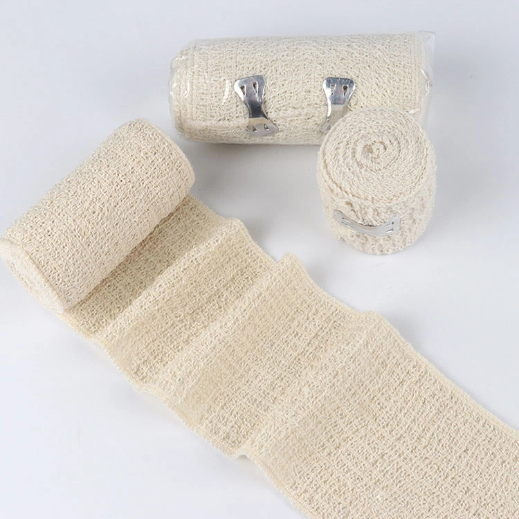 Medical Supply Cotton Crepe Bandage Elastic Cohesive Crepe Bandage