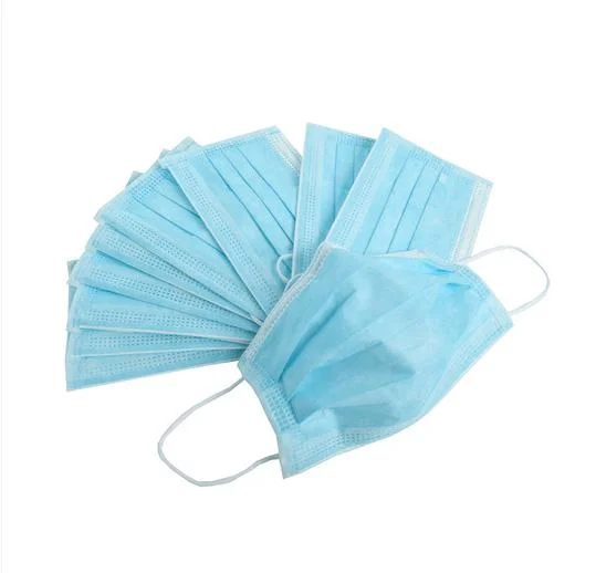 China Wholesale 3 Ply Disposable Non Woven Surgical Medical Ear Loop Face Mask ASTM Level 3 Tie on Masks