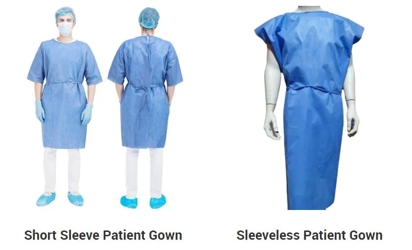 Disposable Non Woven Hospital Patient Surgical Scrub Suits for Woman Size M/L/XL/XXL