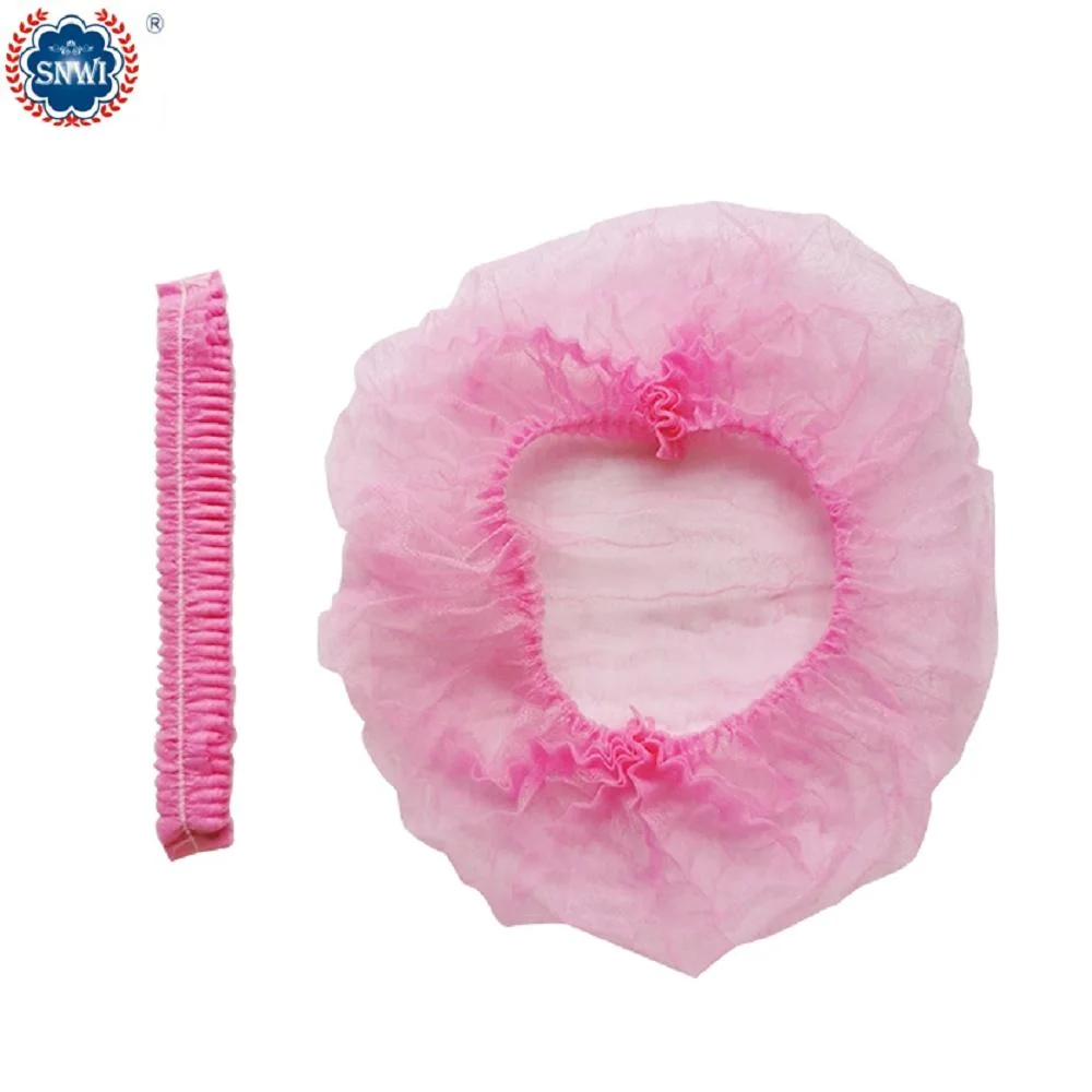 High Quality Disposable PP Non Woven Strip Bouffant Head Cover Hair Clip Cap