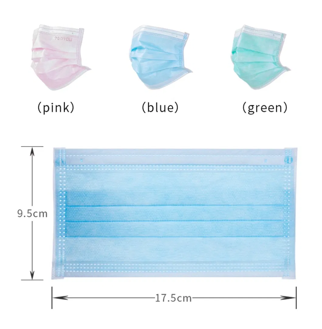 OEM Manufacture Hospital 3 Ply Surgical CE Non-Woven Disposable Medical Face Mask