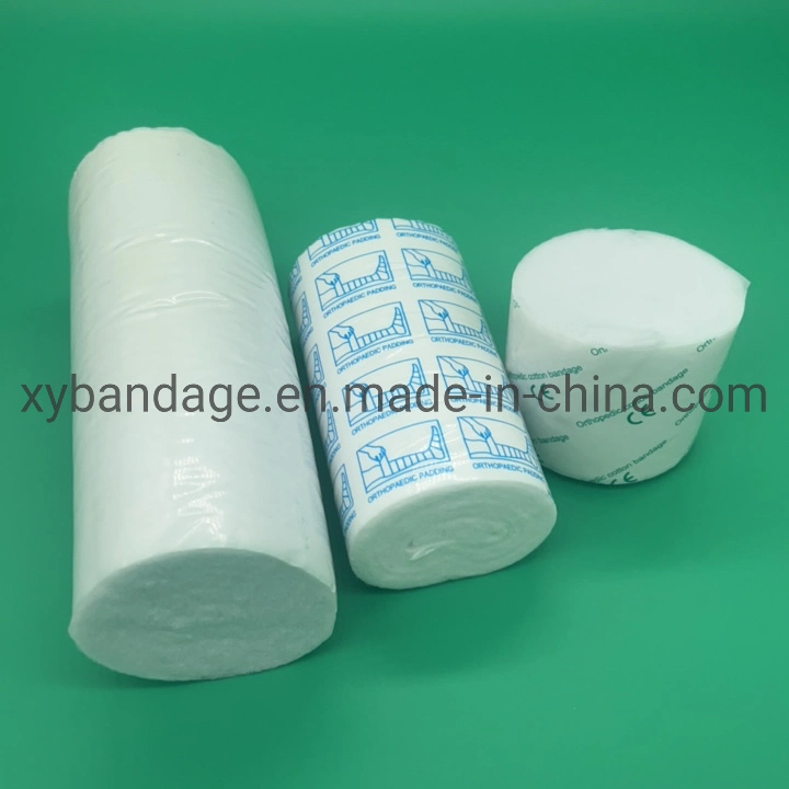 Factory 70g/80g/90/100g 5cmx2.7m Medical Products Bandage Hand-Tearable Polyester Padding for Adult Orthopedic