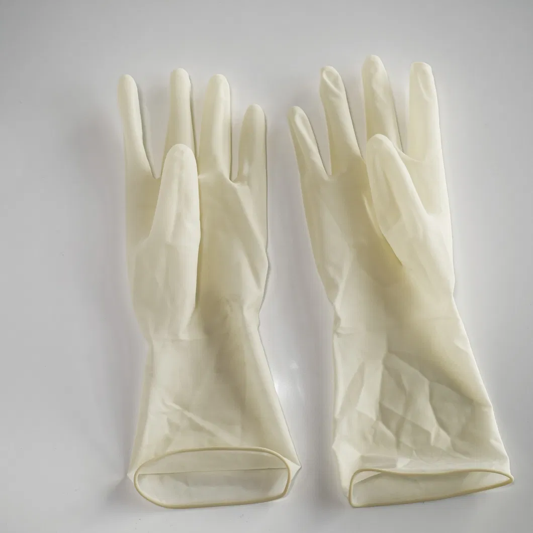 Sterilized Disposable Latex Surgical Gloves Available in Powder or Powder Free