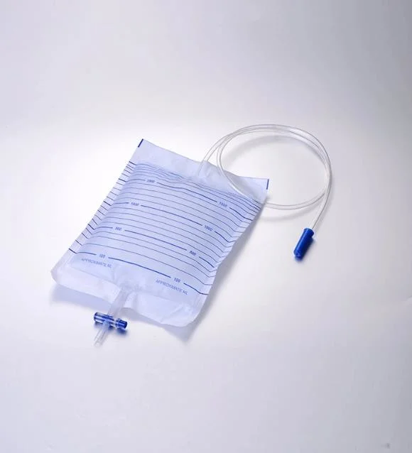 Competitive Price Pull-Push Valve Outlet Disposable Urine Bag for Adult
