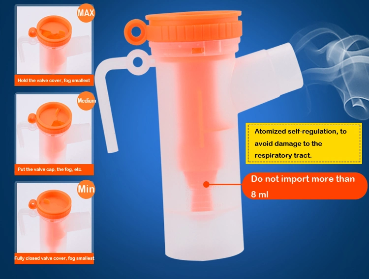 High Quality Nebulizer Cup for Air Flow Adjustable Nebulizer Mask