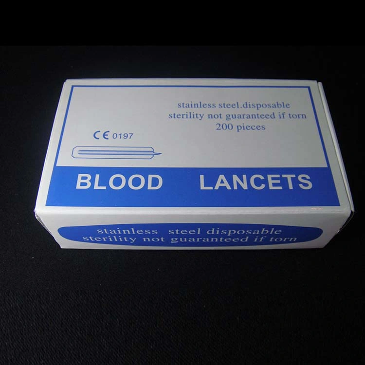 Flake Type Stainless Steel Sterile Blood Lancet