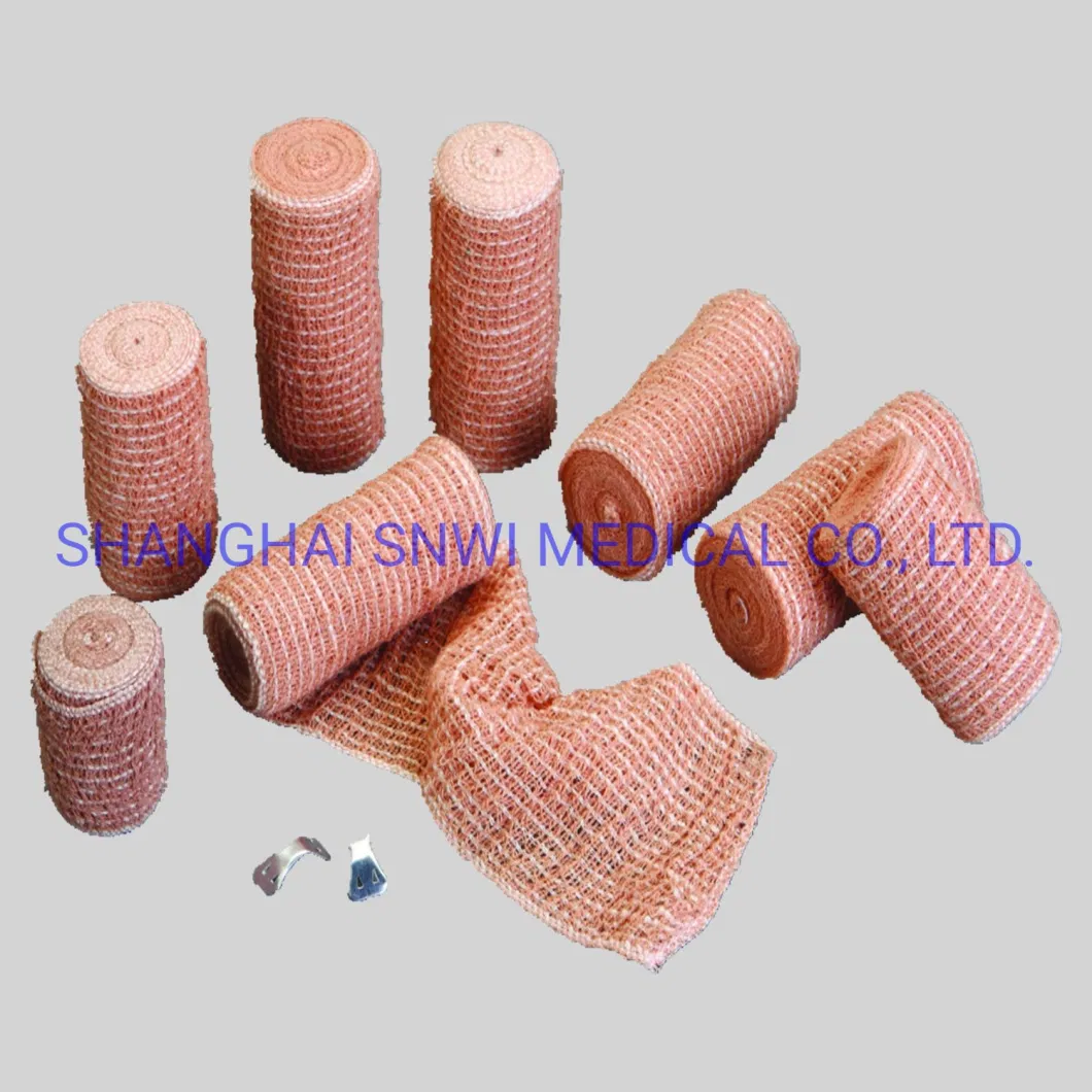 Disposable Medical Supply Skin Color Rubber High Elastic Bandage Rubber Elastic Bandage