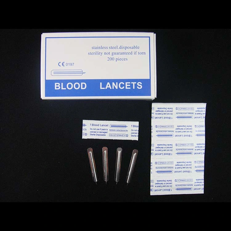 Flake Type Stainless Steel Sterile Blood Lancet