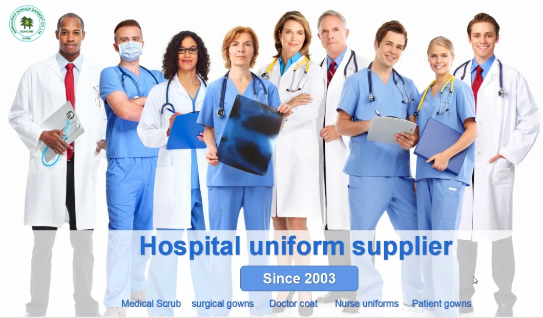 Medical Lab Coat Hospital Operating Surgical Uniform Reusable Surgical Gown