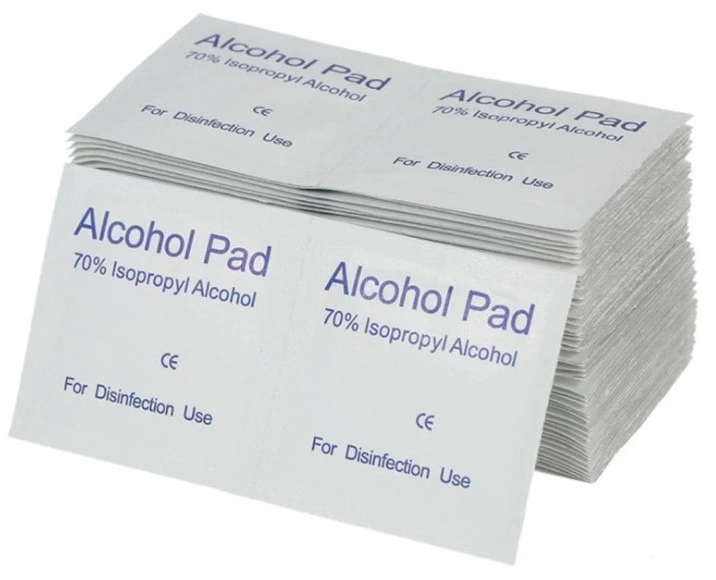 Customized Size Alcohol Prep Pads 75% Isopropyl Ethyl Prep Pads